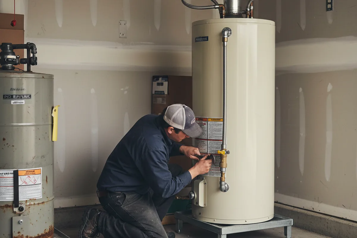 Water heater and shutoff valve replacement in Jersey City